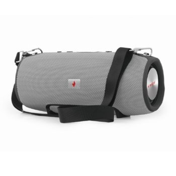 Тонколонa Gembird SPK-BT-06-GR, 2.0, 10W RMS, Bluetooth, сива | JAR Computers Тонколони Gembird Portable Speaker