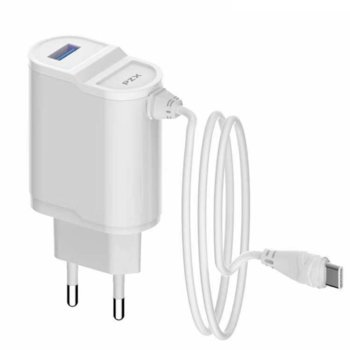 Зарядно устройство PZX C892E, от контакт към USB A(ж)/1x Micro USB кабел(м), 5V, 2.1A, бяло | JAR Computers Зарядно. у-ство PZX C892E Micro USB 2.1A 4223