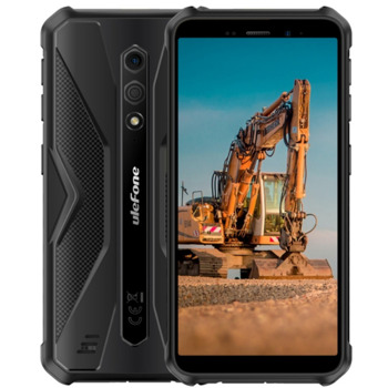 Смартфон Ulefone Armor X12 (черен), поддържа 2 SIM карти, 5.45" (13.84cm) HD+ дисплей, четириядрен Mediatek Helio A22 2GHz, 3GB RAM, 32GB Flash памет(+microSD слот), 13 + 8 Mpix камери, Android, 257g | JAR Computers Ulefone Armor X12 3/32GB Black