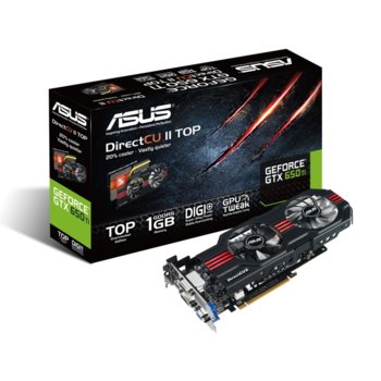 Видео карта GF GTX 650 Ti, 1GB Asus GTX650TI-DC2T-1GD5, PCI-E 3.0, DDR5, 128bit, HDMI & 2xDVI | JAR Computers GF GTX 650 Ti