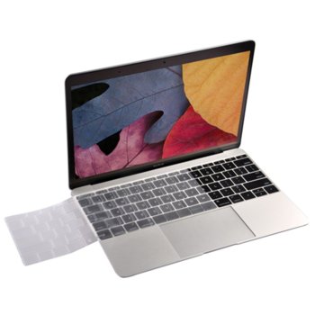 Протектор Devia Keyboard Protector за клавиатурата на MacBook 12, силиконов, прозрачен-мат | JAR Computers Devia Keyboard Protector