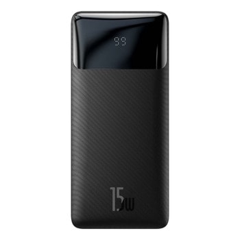 Външна батерия/power bank/ Baseus Bipow (PPBD050001), 10 000 mAh, 1x USB-C/1x USB Micro към 2x USB-A/1x USB-C, черна, LED дисплей | JAR Computers Baseus Bipow PPBD050001