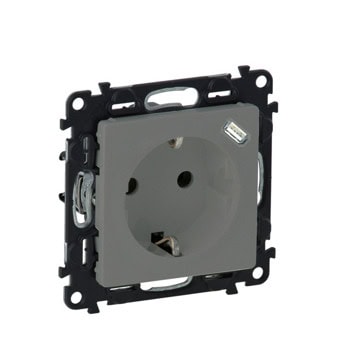 Контакт Legrand Valena Life, 16A, единичен, USB C(ж), сив | JAR Computers Legrand 753335