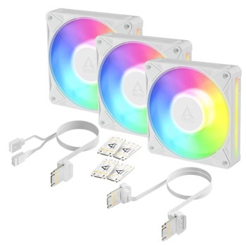 arctic bionix p12 a-rgb 3-pack white acfan00338a