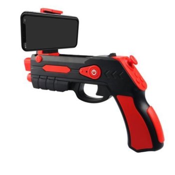 Джойстик Omega Remote Augmented Reality Gun Blaster, съвместим с Android/iOS, Bluetooth, черен/червен image