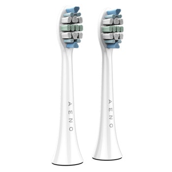Резервни глави AENO Replacement toothbrush heads, за ADB0003, ADB0005, ADB0004, ADB0006, индикатор за смяна, 2бр., бели image