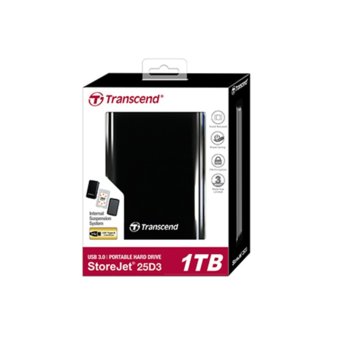 1TB StoreJet 25D3 Black + 16GB JetFlash 700