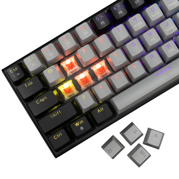 white shark wakizashi 2 red switches gray black | JAR Computers white shark wakizashi 2 red switches gray black