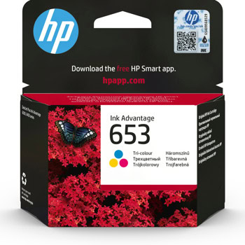 Касета за HP DeskJet Plus Ink Advantage 6075 - C/M/Y - 3YM74AE - HP 653 - Оригинална, Заб.: 200 брой копия | JAR Computers HP 653 Tri-color Original Ink Advantage Cartridge