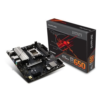 Дънна платка Sapphire B650M E, B650, AM5, DDR5, PCI-E 5.0 (DP&HDMI), 4x SATA 6Gb/s, 2x M.2 slots, 1x USB 3.2 Gen 1 Type-A, Micro ATX | JAR Computers Sapphire B650M E 52112-04-40G