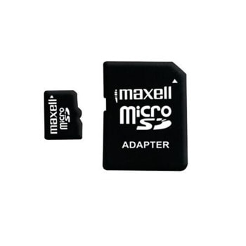 Карта памет 4GB microSD, Maxell, +SD адаптер, Class10 | JAR Computers 4GB microSD Maxell Class6