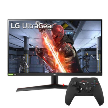 Монитор LG UltraGear 27GN800-B с подарък геймпад Genesis Wireless PV58, 27" (68.58 cm) IPS панел, 144Hz, HDR, QHD, 1ms, 350cd/m2, DisplayPort, HDMI | JAR Computers LG 27GN800-B + NJG-0692