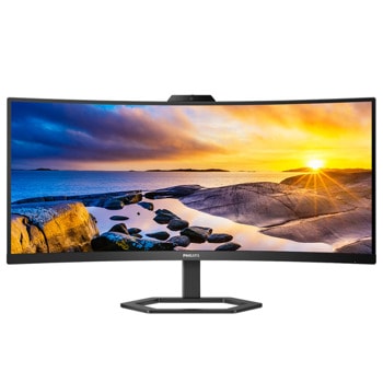 Монитор Philips 34E1C5600HE/00, 34" (86.36 cm) VA панел, 100Hz, WQHD, 4ms, 3000:1, 300cd/m2, DisplayPort, HDMI, USB C, USB | JAR Computers Philips 34E1C5600HE/00