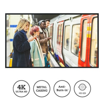 Дисплей AG Neovo HMQ-6501, 64.5" (163.83 cm) 4K Ultra HD IPS дисплей, HDMI, DVI-D, RS232, SPDIF, LAN | JAR Computers AG Neovo HMQ-6501