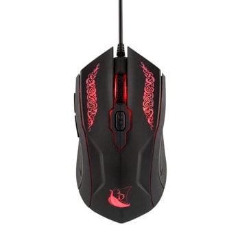 Мишка Konix Drakkar Shaman, оптична (2000 dpi), USB, черна, 6 бутона | JAR Computers Мишка Konix Drakkar Shaman