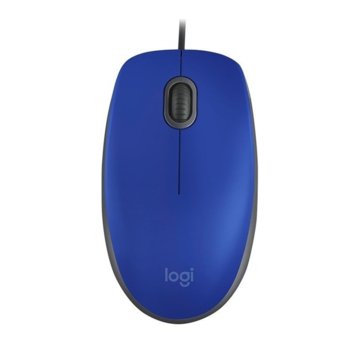 Мишка Logitech M110 Silent, оптична(1000dpi), USB, синя, безшумна | JAR Computers Logitech M110 Silent Mid Blue