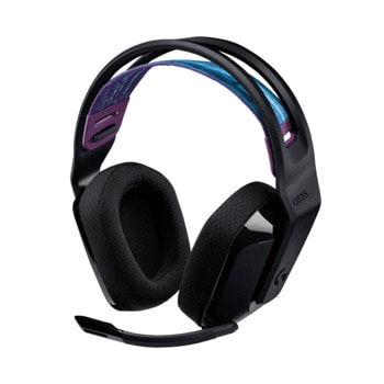 Слушалки Logitech G535 LIGHTSPEED BLACK, микрофон, 20Hz-20KHz, 40 mm driver, USB, 3.5 mm jack | JAR Computers Logitech G535 LIGHTSPEED BLACK