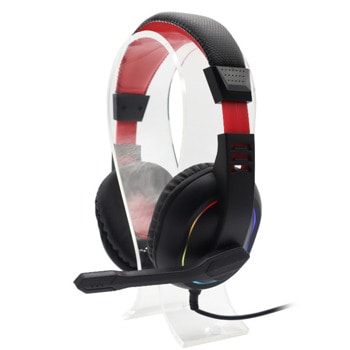 Слушалки Redragon Ares H120-RGB, микрофон, Crystal Clear аудио, RGB подсветка, AUX, USB, черен | JAR Computers Redragon Ares H120-RGB