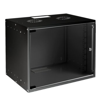 Комуникационен шкаф Mirsan MR.WTC16U45.01, 19", 16U, 540 x 750 x 450 мм, за монтаж на стена, черен | JAR Computers Mirsan MR.WTC16U45.01