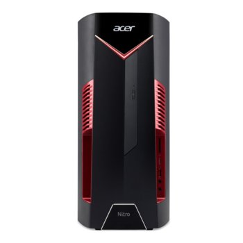 Настолен компютър Acer Nitro N50-600 (DG.E0MEX.08J), осемядрен Coffee Lake Intel Core i7-9700 3.0/4.7 GHz, NVIDIA GeForce RTX 2070 8GB, 16GB DDR4, 1TB HDD & 256GB SSD, 1x USB Type-C, клавиатура и мишка, Free DOS | JAR Computers Acer Nitro N50-600 DG.E0MEX.08J