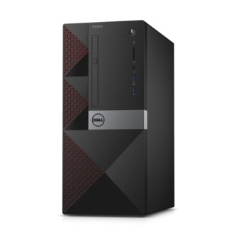 Настолен компютър Dell Vostro 3650 MT (TAHMT1703_223_UBU), четири-ядрен Intel Core i3-6100 3.7GHz, GeForce GT 705 2GB DDR3, 4GB DDR3L RAM, 500GB HDD 7200 rpm, 2x USB 3.0, клавиатура и мишка, Linux | JAR Computers Dell Vostro 3650 MT TAHMT1703_223_UBU