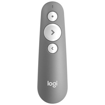 Лазерна показалка Logitech R500s Mid Grey, Bluetooth, Wireless 2.4GHz, светло-сива | JAR Computers Logitech R500s Mid Grey