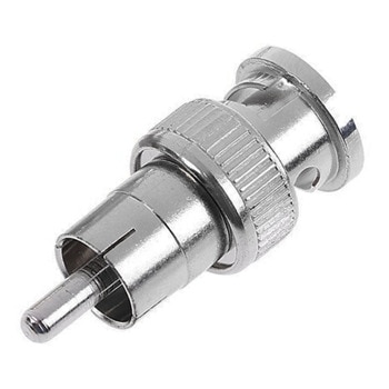 Букса BNC мъжка към RCA мъжка, DeTech 17175, 10бр. | JAR Computers Конектор DeTech 17175