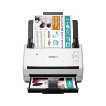 Скенер Epson WorkForce DS-570W, 600 x 600 dpi, A4, двустранно сканиране, ADF, Wi-Fi, USB 3.0, бял | JAR Computers Epson WorkForce DS-570W B11B228401