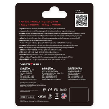 Patriot Viper PV563 2TB PV563P2TBM28H | JAR Computers Patriot Viper PV563 2TB PV563P2TBM28H