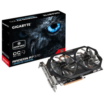 Видео карта AMD Radeon R7 370 OC 4GB, Gigabyte, PCI-E 3.0, GDDR5, 256 bit, DisplayPort, HDMI, DVI | JAR Computers Gigabyte AMD Radeon R7 370 OC 4GB