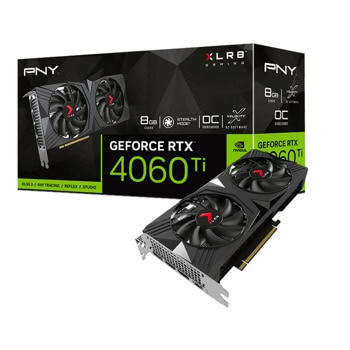 Видео карта Nvidia GF RTX 4060 Ti, 8GB, PNY VERTO Dual Fan, OC, PCI-E 4.0, GDDR6, 128-bit, DisplayPort, HDMI | JAR Computers PNY VCG4060T8DFXPB1-O
