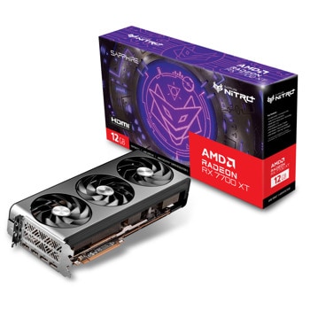 Видео карта AMD Radeon RX 7700 XT, 12GB, Sapphire Nitro+, PCI-E 4.0, GDDR6, 192-bit, DisplayPort, HDMI | JAR Computers Sapphire NITRO+ AMD Radeon RX 7700 XT 12GB