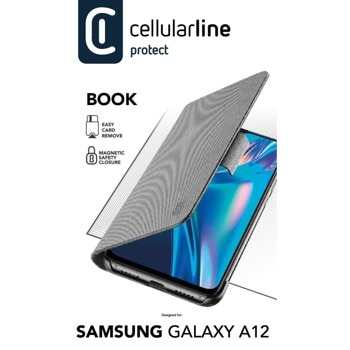 Cellularline Book Black Samsung Galaxy A12