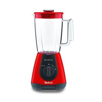 Блендер Tefal BL300531, 4 ножа, 1.25 л. вместимост на купата, 2 скорости, функция за разбиване на лед, 400W, червен | JAR Computers Tefal BL300531