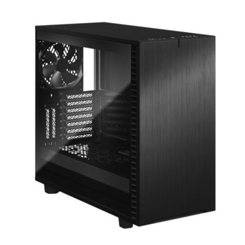 Кутия Fractal Design Define 7 Black TG Light Tint, E-ATX (max 285 mm)/ATX/mATX/mITX, USB 3.1 Gen 2 Type-C, прозорец, черна, без захранване | JAR Computers Fractal Design Define 7 Black TG Light Tint