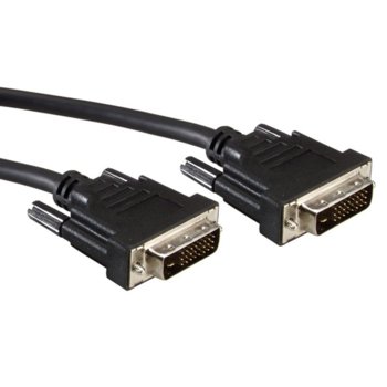 Кабел Roline, DVI(м) към DVI(м), 1m | JAR Computers Roline 11.99.5521 DVI(м) към DVI(м) 1m