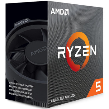 Процесор AMD Ryzen 5 4600G, шестядрен (3.7/4.2 GHz, 8MB Cache, 1900MHz графична честота, AM4) Box, с охлаждане | JAR Computers AMD Ryzen 5 4600G BOX 100-10000014