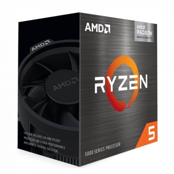Процесор AMD Ryzen 5 5600G, шестядрен (3.9/4.4 GHz, 16MB Cache, 1900MHz графична честота, AM4) Box, с охлаждане image