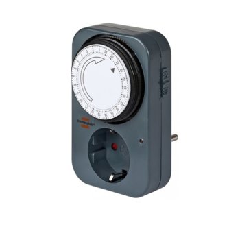 Контакт/таймер Brennenstuhl MZ20, (черен) | JAR Computers Механичен таймер Brennenstuhl MZ20 24h