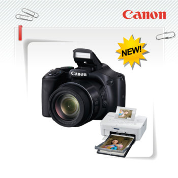 Canon Powershot SX530HS Black SELPHY CP910 White