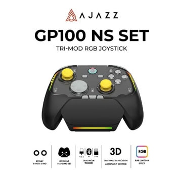 ajazz gp100 ns hall effect aj-gp100-ns-set-bk