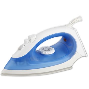 Парна ютия Sapir SP 1050 BUC (нарушена опаковка), 2000W, керамична плоча, термостат, бяло-синя | JAR Computers Sapir SP 1050 BUC бяло-син