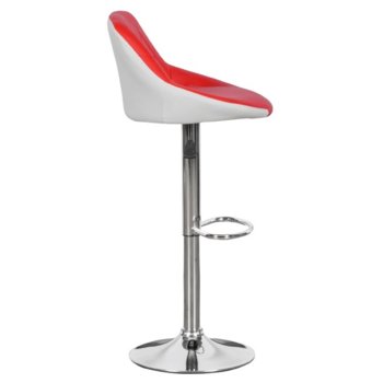 Бар стол Carmen 3080 - червено - бял