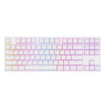 Клавиатура Genesis Thor 404 TKL White, гейминг, механична, кафяви суичове, RGB подсветка, бяла, USB | JAR Computers Genesis Thor 404 TKL White NKG-2072