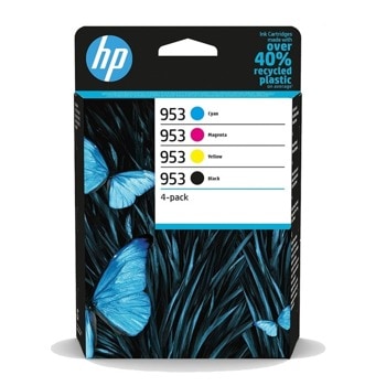 Касета за HP OfficeJet Pro 7720/7730/7740/8210/8218/8710/8715/8718/8720/8725/8730/8740 - B/C/M/Y - 6ZC69AE - HP 953 - Оригинална, Заб.: 1000/3x700 брой копия | JAR Computers HP 6ZC69AE