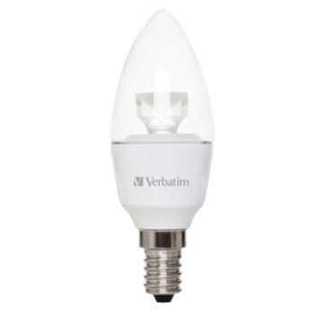 LED крушка Verbatim Clear Candle 52603