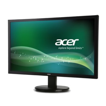 Монитор 24" (60.96 cm) Acer K242HLbd (UM.FW3EE.001), FULL HD LED, 5ms, 100 000 000:1, 250cd/m2, DVI (HDCP), черен | JAR Computers 24 Acer K242HLbd UM.FW3EE.001