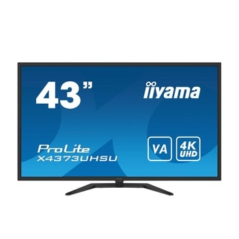 Монитор IIYAMA X4373UHSU-B1, 42.5" (107.95 cm) VA панел, 4K/UHD, 3ms, 80M:1, 400 cd/m2, DisplayPort, HDMI, USB | JAR Computers Монитор IIYAMA X4373UHSU-B1