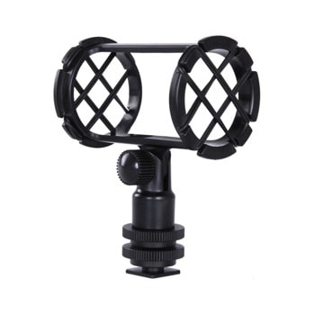 Шок маунт BOYA BY-C04, съвместим с микрофони с диаметър 19-22мм, черен | JAR Computers Шок маунт BOYA BY-C04 Универсален