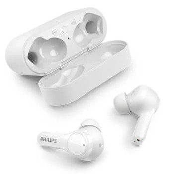 Слушалки Philips TAT3217WT/00, безжични, Bluetooth 5.2, микрофон, до 26 часа време за работа, IPX5 водоустойчиви, бели | JAR Computers Philips TAT3217WT/00